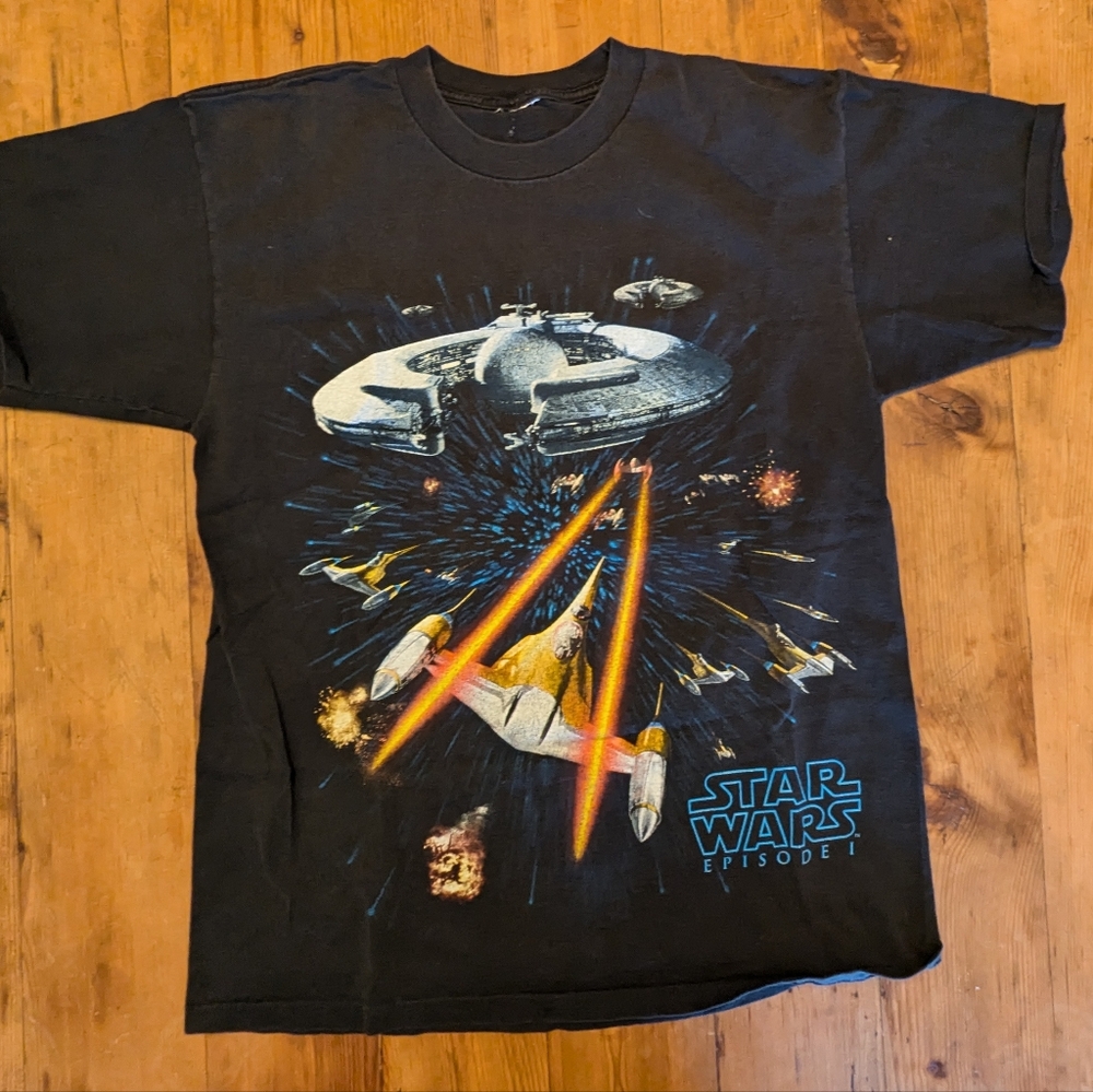 Rare - Star Wars Phantom Menace Starfighter shirt
